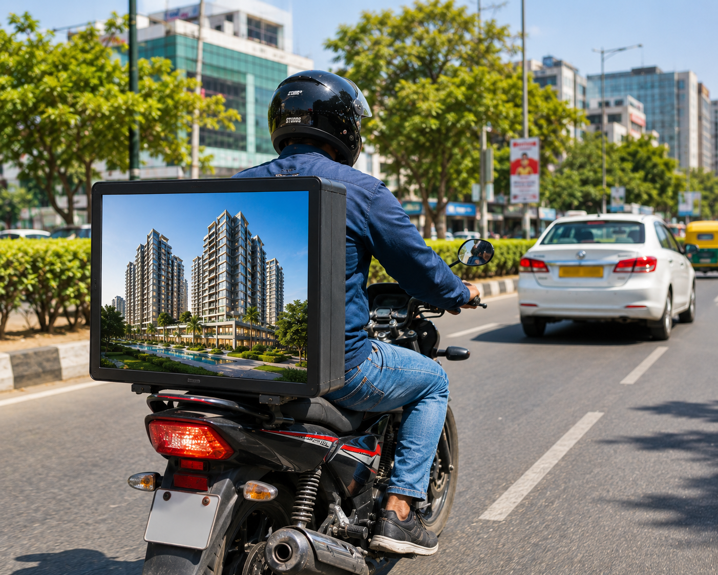LED Bike Advertising